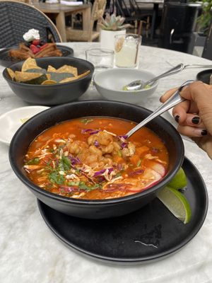 Pozole   at Gracias Madre in Newport Beach