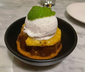 pineapple upside down cake   at Gracias Madre in Newport Beach