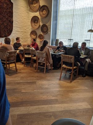 Indoor seating at Gracias Madre in Newport Beach