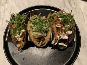 Taco Flight at Gracias Madre in Newport Beach