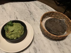 Guacamole and tortillas at Gracias Madre in Newport Beach