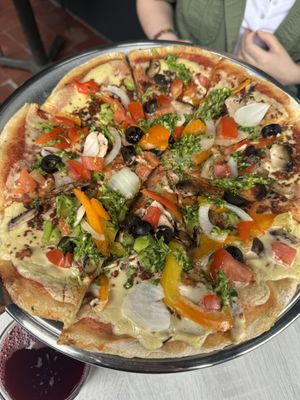 Vegan pizza at Peace n’Loaf  at Peace n Loaf in Cayey