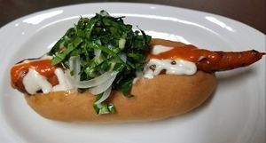 Carrot dog at Peace n Loaf in Cayey