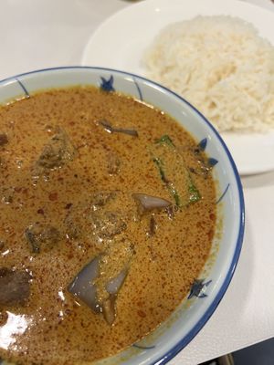 Mutton curry rice set  at Zi Zai Vegetarian 自在齋 - West Coast in West Singapore