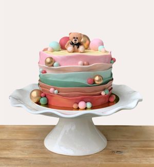 Custom Bear cake at Talitha Grace in Schiedam