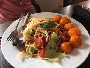 素番茄義大利麵 at Su Su House 素宿之家 in Kanazawa