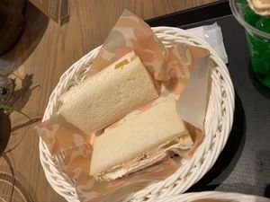 Fruit sando at Futaba Fruits Parlor in Nagoya