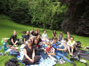 2019 Luxembourg hike: picnic time! at SaarVeggies in Saarbrucken