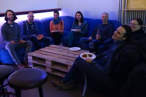 Getting energy for the board games at SaarVeggies in Saarbrucken