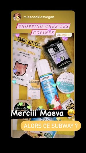 Shopping list at Cabane du 12 in Nice