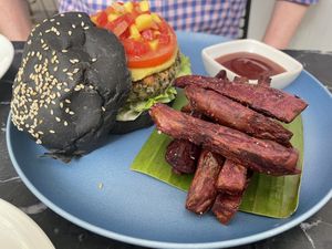 Burger  at Broccoli Revolution - Charoenkrung in Bangkok