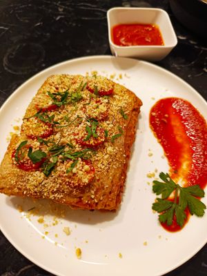 Eggplant Lasagna at Broccoli Revolution - Charoenkrung in Bangkok