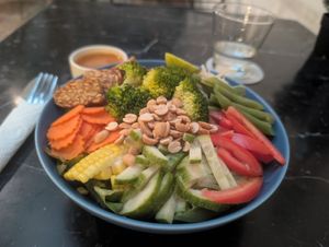 Tempeh gado gado salad at Broccoli Revolution - Charoenkrung in Bangkok