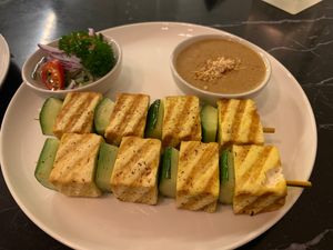 Tofu satay at Broccoli Revolution - Charoenkrung in Bangkok