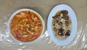 Soup & Mushrooms at Flying Vegetable in Pattaya