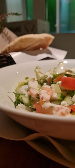 Salad 🥗🍅 at Falafel Sababa in Berlin