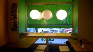 interior at Falafel Sababa in Berlin