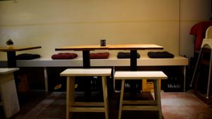 interior at Falafel Sababa in Berlin