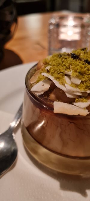 Delicious dessert at Falafel Sababa in Berlin