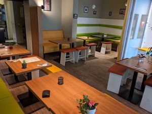 Inside of Falafel Sababa at Falafel Sababa in Berlin