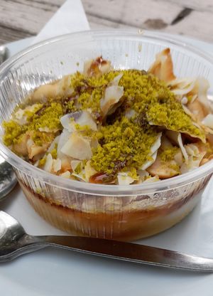 Dessert at Falafel Sababa in Berlin