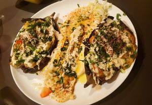Eggplants for 2 at Falafel Sababa in Berlin