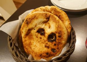 Homemadr pitas at Falafel Sababa in Berlin