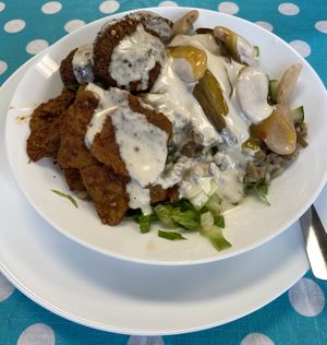 Medley bowl , very delicious   at The Good Lands Cafe in Winnipeg