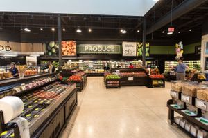 Large produce area at Foster's in Seven Mile Beach
