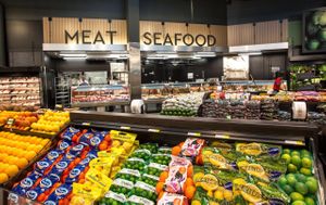 Good fruit selection  at Foster's in Seven Mile Beach