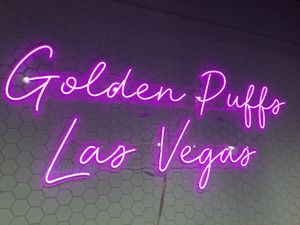 Sign at Golden Puffs in Las Vegas