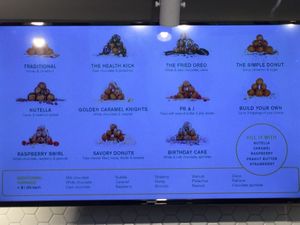 Menu at Golden Puffs in Las Vegas