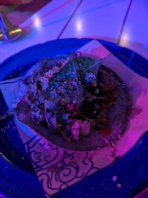 Seasonal taco at Nixta Taqueria in Austin