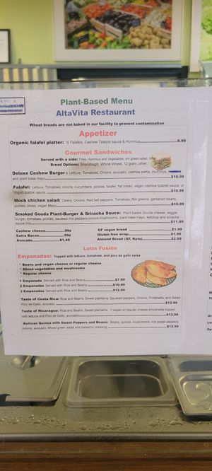  at AltaVita Restaurant in Idaho Falls