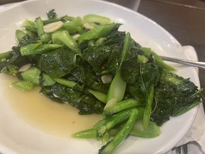 Chinese broccolii #Veganuary at Crouching Tiger in Redwood City