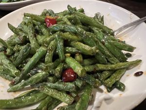Green beans #Veganuary at Crouching Tiger in Redwood City