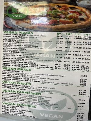 Menu   at Hylton Pizza in Sunderland