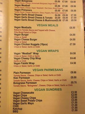 Lots of options  at Hylton Pizza in Sunderland