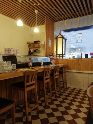 Inside the restaurant  at Zen Sushi in Helsinki