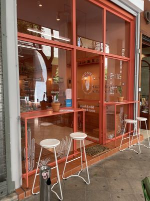 Outside at Wild Souls in Athens