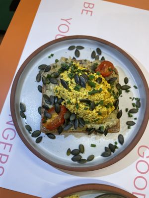 avocado toast  at Wild Souls in Athens