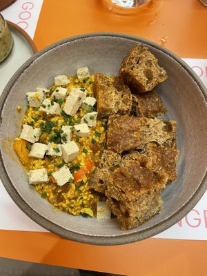 scrambled eggs   at Wild Souls in Athens