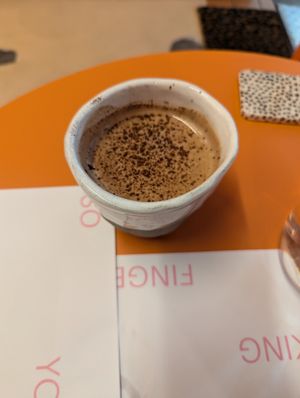 praline in a cup at Wild Souls in Athens