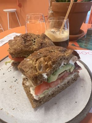 Focaccia  at Wild Souls in Athens