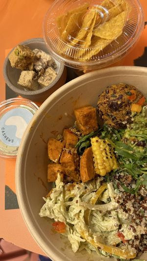 A Very interesting, healthy, delicious and nutritious Buddha bowl!  at Wild Souls in Athens