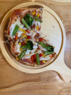 So Gymmy pizza for only 69k at Buddha Belly in Ninh Binh