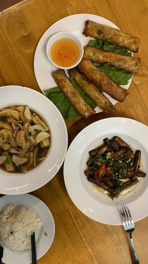 Our spread  #Veganuary at Buddha Belly in Ninh Binh