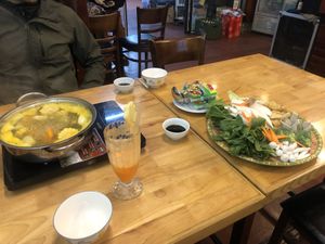 Hotpot  at Buddha Belly in Ninh Binh