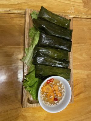 Vorspeise zum Hotpot  at Buddha Belly in Ninh Binh