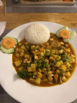 Curry of the day  at Buddha Belly in Ninh Binh